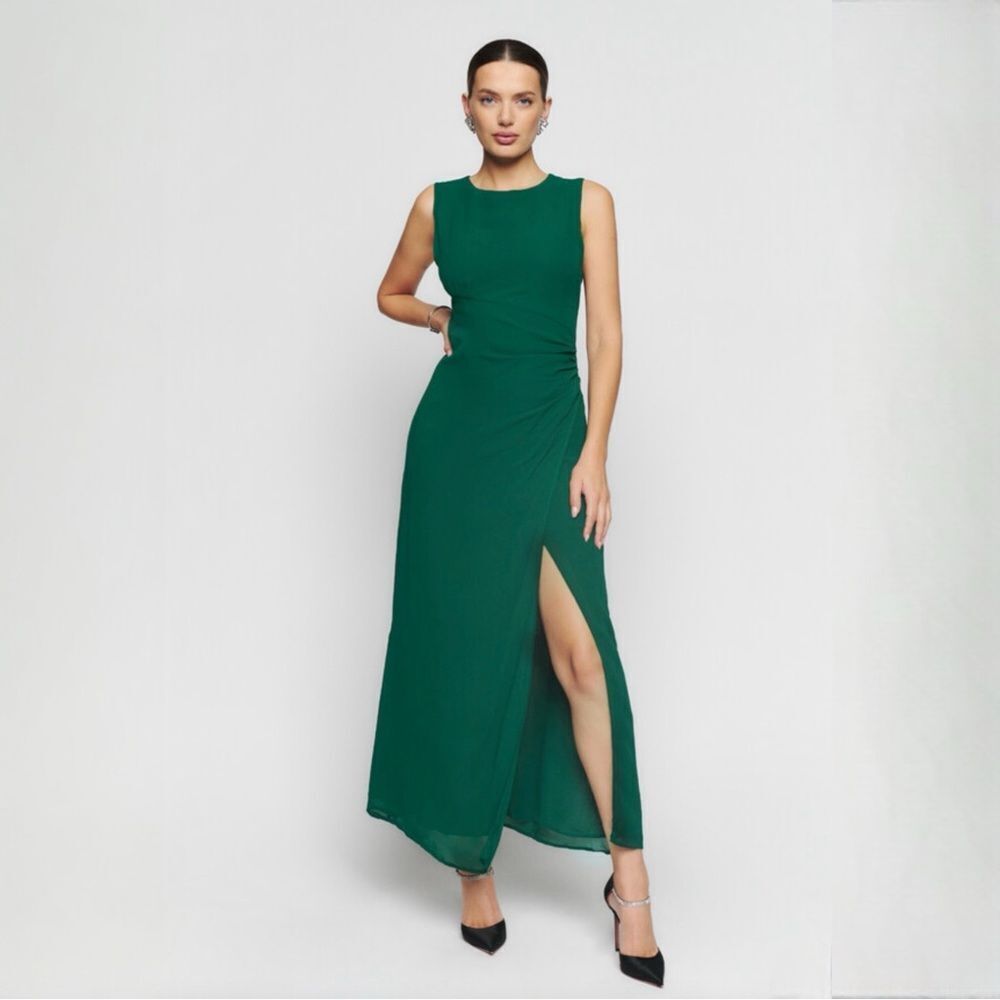 Reformation Green Maxi Dress